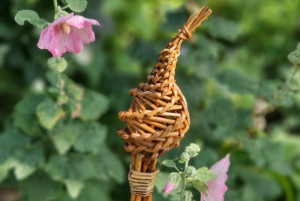 Gartenstecker in Rasseltechnik
