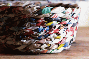 "Ich war einmal eine Zeitung“ – Recycling-Körbchen